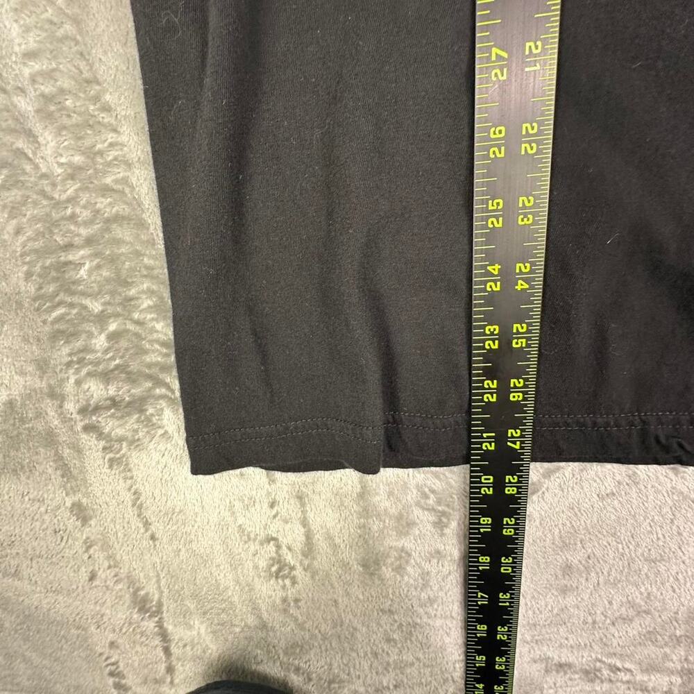 Quiksilver Black Blue Logo In Flames Surfing Graphic T-shirt Size Large - Picture 4 of 5